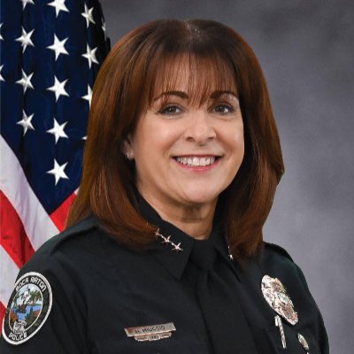 Police Chief Michele Miuccio has served in law enforcement for over 34 years. She joined the Boca Raton Police Services Department in 1989.