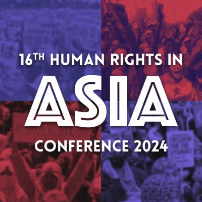 We discuss Human Rights in Asia.
16th Human Rights in Asia Conference
🎤Online Conference - 16 MAR 2024
📽Film Screening - 21 Mar 2024

REGISTER NOW from link!