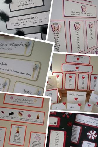 At Angel wings perfect plans, my goal is to give you a unique table plan to compliment your chosen colour scheme and give your reception the WOW factor x