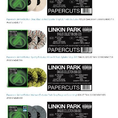 Linkin Park Collection Guide