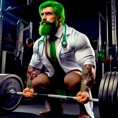 Practicing psychiatrist. No current financial relationship with pharma. My disclosures are: 1. My hair isn’t really green. 2. I can deadlift 500lbs.