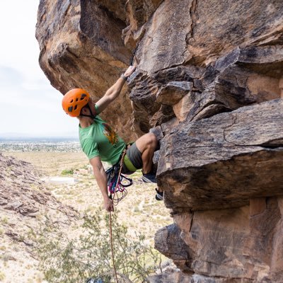 Vegan and rock climber. He/Him