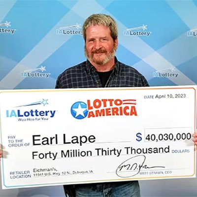 61-year old Earl Lape,who is a retired mechanic wins lottery, plans to donate and give back to the society by paying credit card bills and helping our old vets.