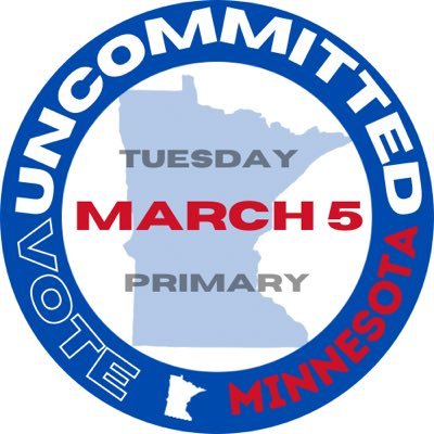 The MN Presidential Primary is on Tuesday, March 5th. Vote Uncommitted and remind Biden MN wants a permanent ceasefire now!