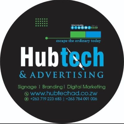 HubtechAd's profile picture. Hubtech is a hub for advertising in Masvingo. We will help you with marketing services which include Signage, Branding, Digital Marketing, and Web Design.