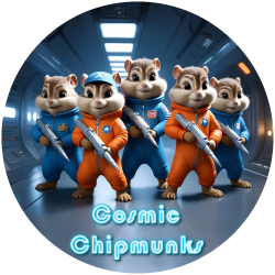 Meet the Cosmic Chipmunks, a quirky quintet of intergalactic adventurers!