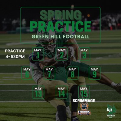 recruiting page of @GreenHill_Hawks.   meant to bring publicity for our Football Student Athletes  *Not affiliated with Green Hill High School*