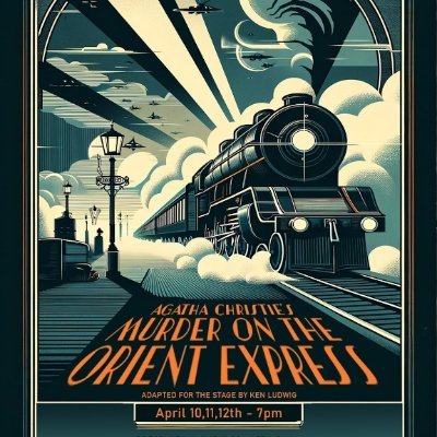 twinpresents's profile picture. Murder on the Orient Express will be presented on April 10, 11 and 12 at 7pm in the TLSS Cafetorium. Tickets are $10 each and can be purchased at the door or in