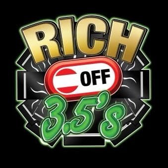 Welcome to Rich Off 3.5, California's premier marijuana company! 🌿💨 Intrepid innovators delivering the nation's finest gas. Co-owned by Skinny & Tone Bro