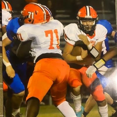 OL/DL orange high school Co/25. weight 235 ,height 5’11. #71. 984-260-5820.      Email- Joseph.logans11@orange.k12.nc.us