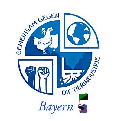 🏴 Gemeinsam gegen die Tierindustrie 
🏴 Regionalgruppe Bayern