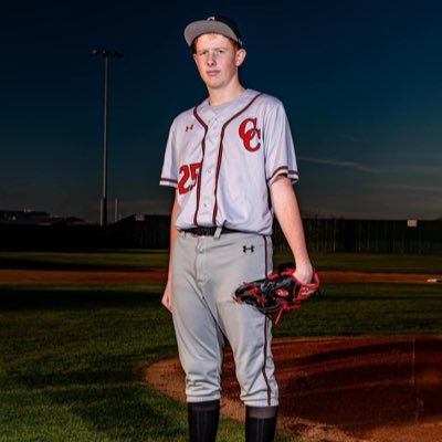 Cougar Baseball Pitcher #25 JV White Freshman