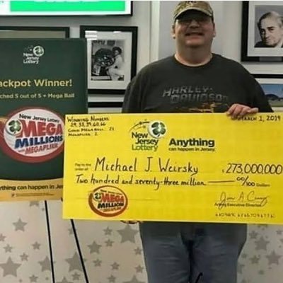 Micheal J weirsky of Alpha in Warren county,New Jersey,as the sole winner of the $273 million mega millions drawing held on Friday, march 1 2019