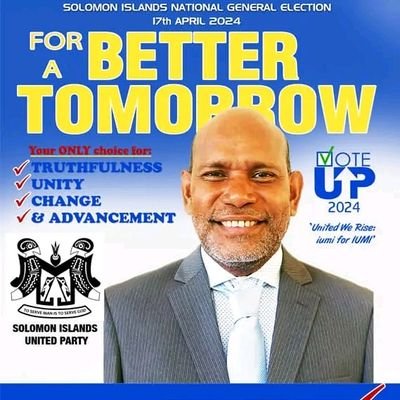 Political candidate for national general elections in Solomon Islands, East Honiara Constituency.

Political Party: UNITED PARTY (UP)