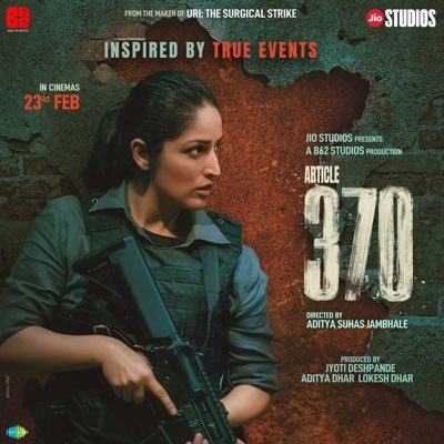 Writer/Director - URI: The Surgical Strike. Writer/Producer - Article 370