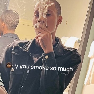 𝐼 𝓈𝓂𝑜𝓀𝑒 𝓌𝑒𝑒𝒹 𝒶𝓃𝒹 𝓈𝓉𝒶𝓎 𝑜𝓊𝓉 𝓉𝒽𝑒 𝓌𝒶𝓎 💨. 💔no I can’t be yo bd