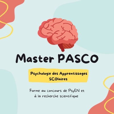 Master de formation à la psychologie scolaire, à la recherche en psychologie scolaire, à la préparation du concours des psychologue de l’Éducation Nationale