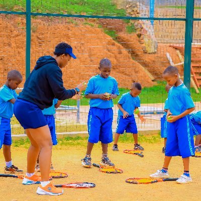 Tennis Rwanda Children's Foundation-  TRCF / learning life skills through tennis. 
Founded by UMULISA Joseline 7× national tennis Champion