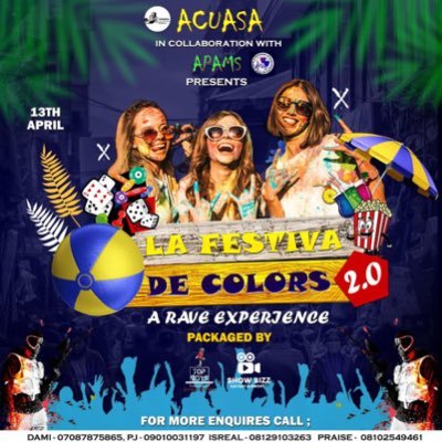 La Festiva De Colors. Biggest fest in Ajayi Crowther University