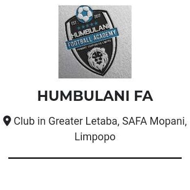 REF: 277-805 NPO & REG: 2021/603969/24 NPC est, August 2017  & affiliated to SAFA Greater Letaba Football Association in Limpopo, founded by Mashoto G Mothemola