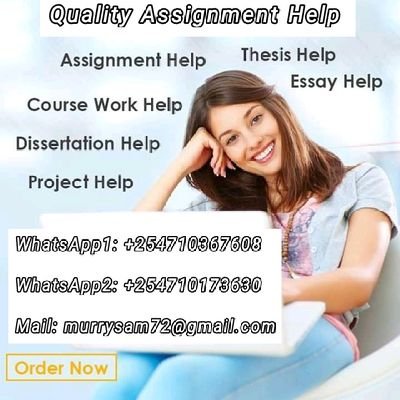 📩HMU for #Essay #Thesis #ResearchPaper #Assignment #Dissertation #Discussion #PPT #Coursework #Report, etc! 
WhatsApp: https://t.co/ydrQ8j3nG8