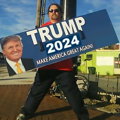 I am the Trump Sign Spinner.  I am a Reagan Era Navy Vet (been to the Persian Gulf) and professional sign spinner.  I have been spinning Trump signs since 2016.