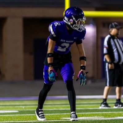 Instagram-5starrr.a4| 5’10 155lbs| WR,DB| 40:4.6| 4.0 GPA SMHS| Class of 2027               Email:arbenavidez10@gmail.com +1 (737) 335-6056