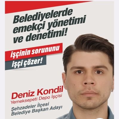 İşçi Demokrasisi Partisi (@idpgenelmerkezi) üyesi. Yemeksepeti işçisi. TİP listelerinden Manisa, Şehzadeler belediye başkan adayı. #EmekçilerYönetmeli.