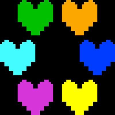 parody twitter account of the 6 souls from undertale that posts random undertale soul related stuff