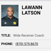 Coach Latson Wide Receiver Coach @ UAPB(@CLatsonWrUUAPB) 's Twitter Profile Photo