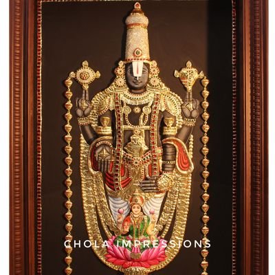 The only ISO certified manufacturer of #TanjorePainting using authentic 22 carat gold foil. Wooden idols/carvings, Panchaloha statues. Exclusive art items. 🚩