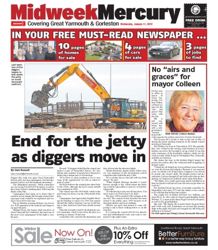 Great Yarmouth and Gorleston's midweek local free paper, out every wednesday morning.....Full of local stories for our local readers
