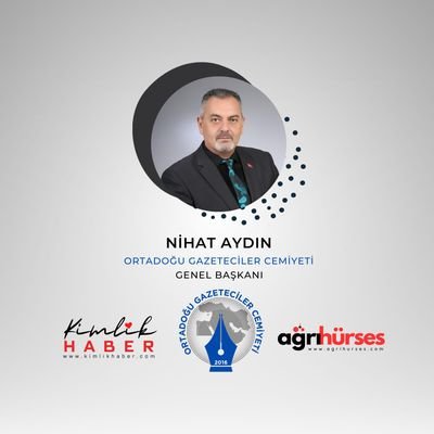 Ortadoğu Gazeteciler Cemiyeti Genel Başkanı, KGK İl Temsilcisi.
Ağrı Hürses Gazetesi ve Kimlik Haber Gazetesi İmtiyaz Sahibi, Yazar, fikir adami...