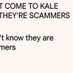 KALE WEB SCAMMERS (@dewey_jhnsn) Twitter profile photo KALE WEB SCAMMERS (@dewey_jhnsn) Twitter profile photo
