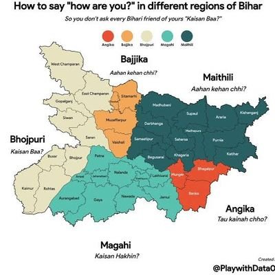 An ardent follower of @indiainpixels.
Making sense of the maps posted by them in context of #Bihar

Bihar : Where God's Chose to take Birth