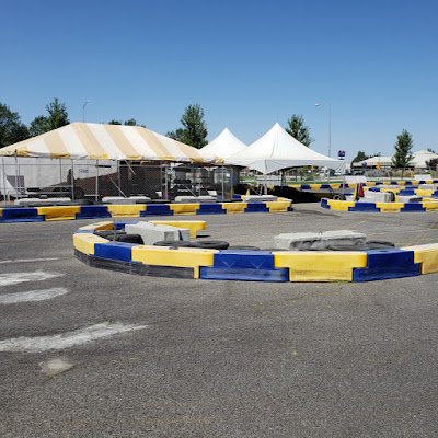 Outdoor gokart track located at the Columbia Center Mall in Kennewick, WA