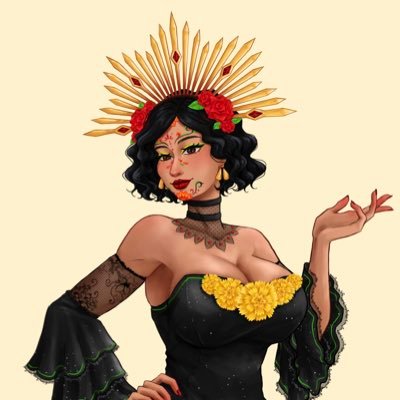 Keeper of your hidden heart.  Lady Catrina, sassy and glam.  Mis Amores: Laughter, Love, Books🍷 🔞  2d Artist @_shinkou_