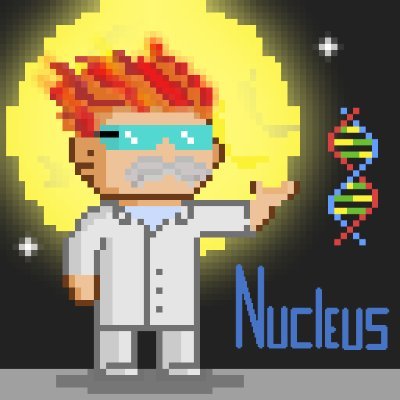 Nucleus is a collection of Scientists that have a passion to govern |Pixel Art NFT| Stake to vote & learn. 🧬🧪 https://t.co/yxu3pQO5Mp #AstroWars $astro