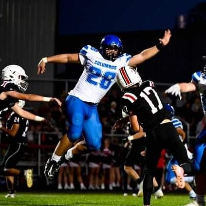 CCHS '25, IA | TE/DE | 6'2 255 | 2× All District | B:315 S:455 C:250 | 3.85 GPA | 319-930-5298