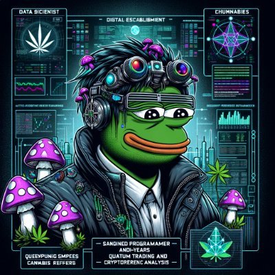 🔍 Lead Data Scientist/Engineer by day, Crypto Degen Wizard by night.

Always up for some degen shit, DM me for colabs