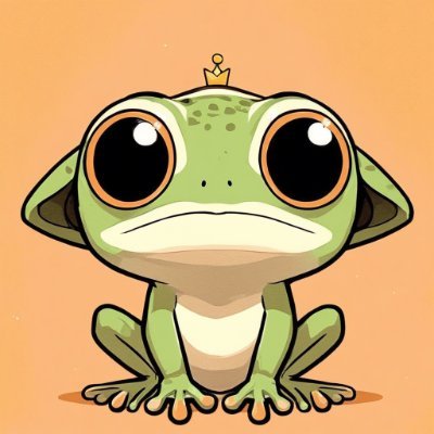 Crown Prince Frogu, the kindest, wisest and the hoppiest ruler in all the land! 👑🐸