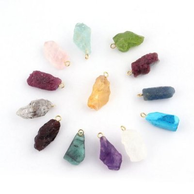 Druzy Gemstones, Connectors Jewelry Making Supplies