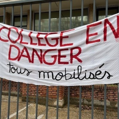 A Montrouge (92), nos collèges publics sont menacés. Le collège Haut-Mesnil se mobilise
