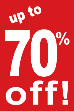 Bargains in SD up to 70% off.  We also have national deals!