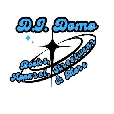 Shop a variety of items such as apparel for men & women, Accessories & more.  The items are based off a book. Check out the site & share. @DJ_domo_books