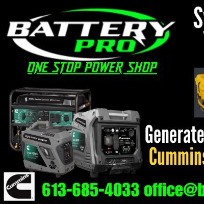 Cummins Generators, Solar Systems, Batteries , E-bikes and more!