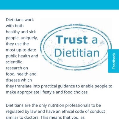 We're the dietitians of St George's University Hospitals NHS Foundation Trust @StGeorgesTrust