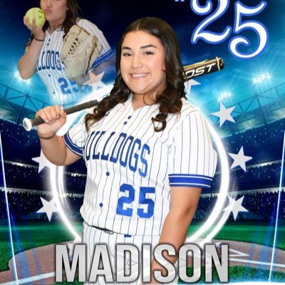 Madison Pacheco #25, Class of 2027, Pitcher/3B email: maddie09jay@gmail.com