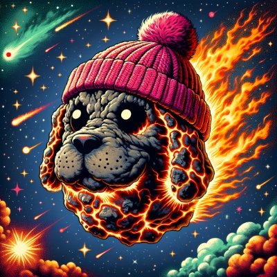 AstroDogWifHat (☄️+🐶+🧢) like the name suggests, we are bringing the hat to @asteroidxyz , a collection of 250 inscriptions roaming the cosmos ecosystem.