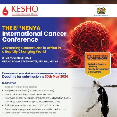 Kenya Society of Hematology & Oncology: Medical experts & advocates involved in the care & treatment of blood diseases & cancer in Kenya. #KICC2024